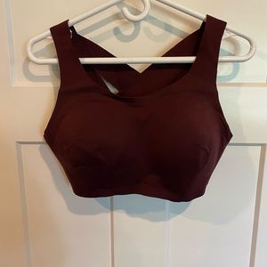 Lulu lemon sports bra size 38D dark red